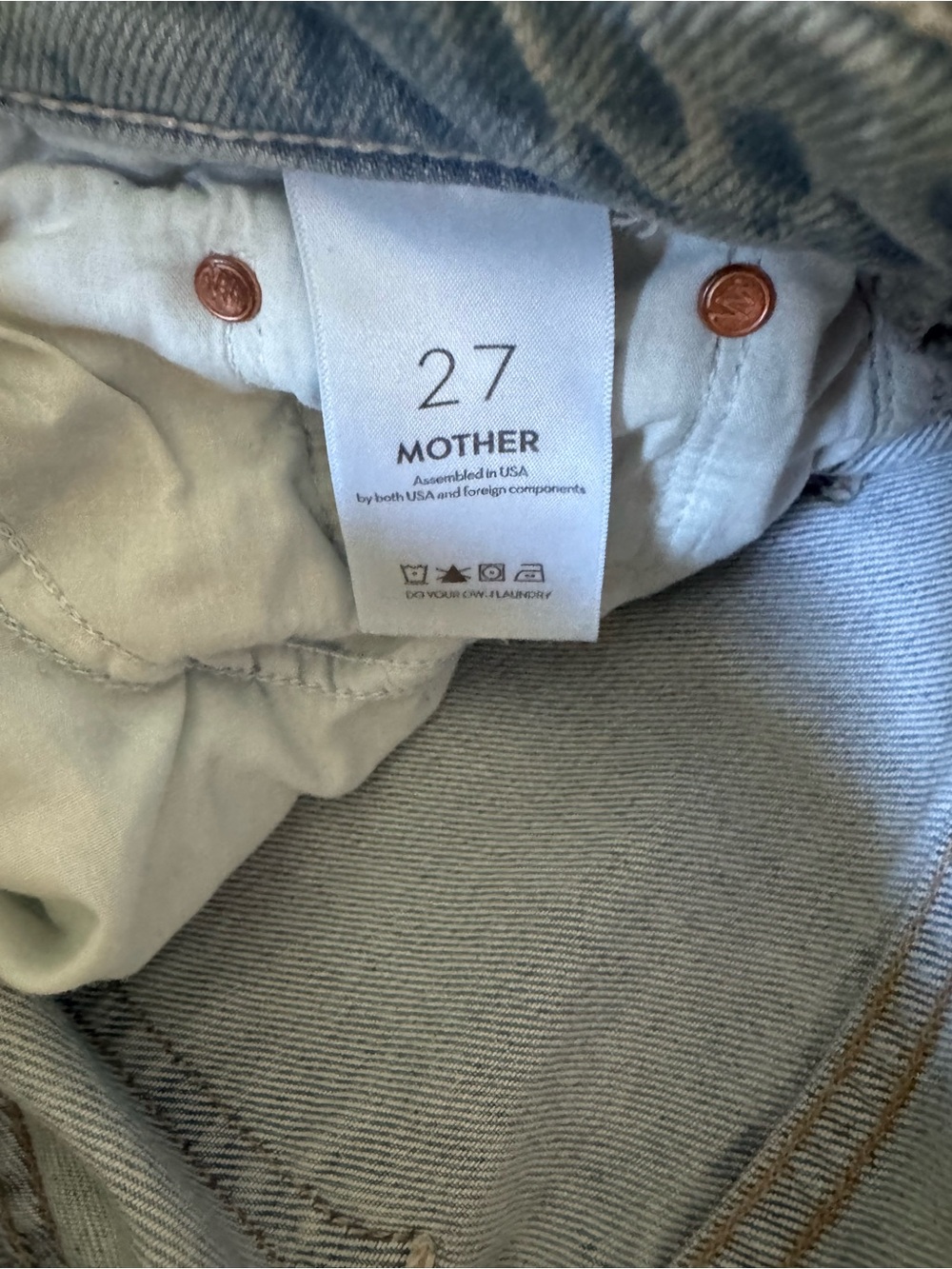 MOTHER Light Wash Straight-Leg Jeans - Picture 5 of 6
